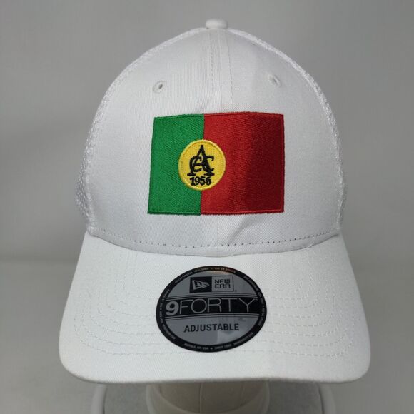 New Era Snapback Hat White OSFM Embroidered Mesh Adjustable 9Forty - Picture 2 of 7